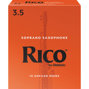 Rico RIA1035 Soprano Saxophone Reeds - Strength 3.5 (10-Pack)