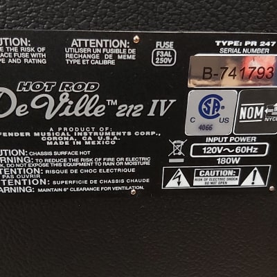 Fender Hot Rod DeVille 212 IV 3-Channel 60-Watt 2x12