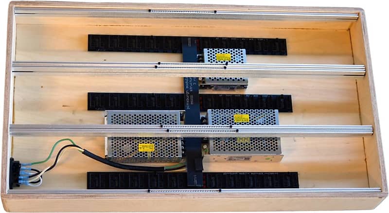 Pittsburgh Modular Structure Core 420 Eurorack Case with Power Supply - Unfinished Hardwood image 1