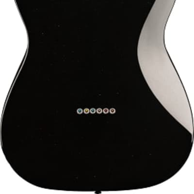 Squier Paranormal Esquire Deluxe Electric Guitar, Maple Fingerboard, Black Pickguard, Metallic Black image 3