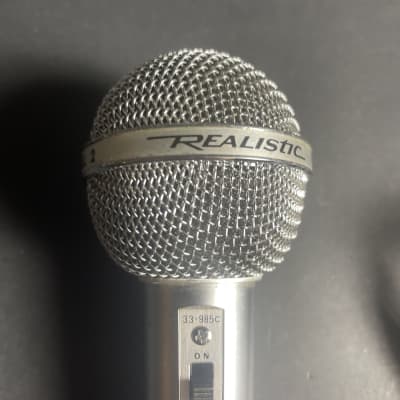 *TESTED WORKING* Vintage Realistic Dual Impedance Highball 2 Microphone image 2