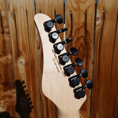 Schecter USA CUSTOM SHOP PT-7 Green Crackle 7-String Electric Guitar w/ Black Tolex Case (2022) image 8