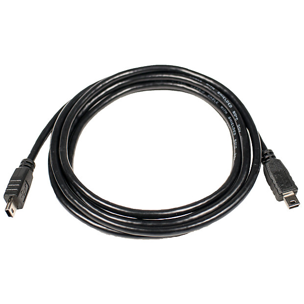 Seismic Audio SA-USB6 5-Pin Mini USB 2.0 Male to Female Cable - 6' image 1