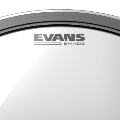Evans EMAD2 Clear Bass Drum Head, 26 Inch image 2
