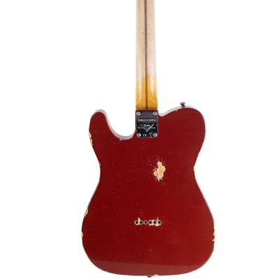 2024 Fender Custom Shop Limited Edition Reverse '50s Telecaster Relic Aged Cimarron Red image 3