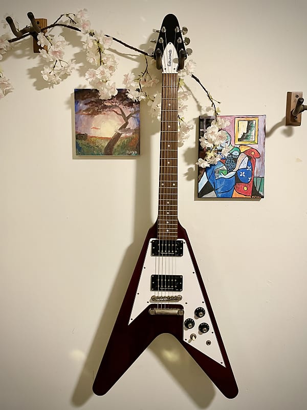 （今週末まで）EdwardsフライングV　E-FV-120D Edwards Electric Guitar E-fv 120d Flying V for sale online