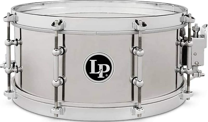Latin Percussion Stainless Steel Salsa Snare Drum  - 5.5"x13" image 1