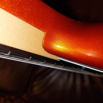 Mike Lull  V-4 Jazz Bass  2020 - Candy Orange image 9