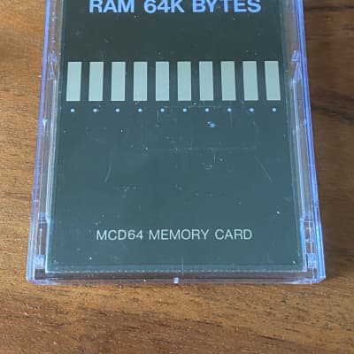 Yamaha MCD64 RAM Card 64KB for SY55, SY77,SY99 TG55,TG77, RY33 Synthesizer