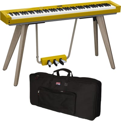 Casio Privia PX-S7000 88-Key Harmonious Mustard Keyboard w/ Padded Gig Bag