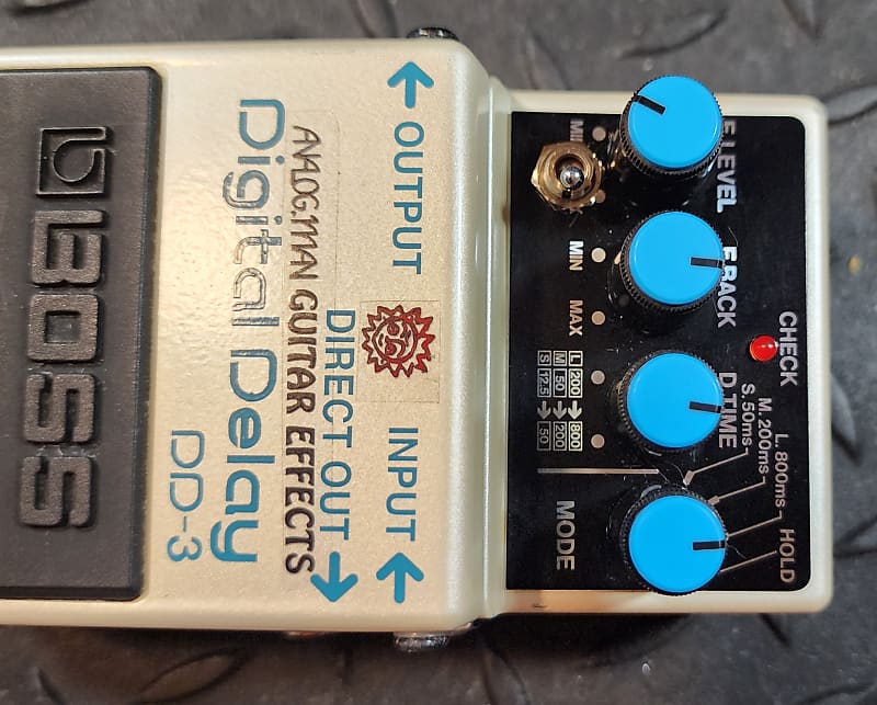 Boss DD-3 Digital Delay with Analogman High Cut Mod 3 Way