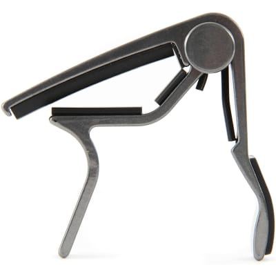 Dunlop 83CS Acoustic Guitar Capo - Acoustic Curved Trigger Capo, Smoked Chrome image 2