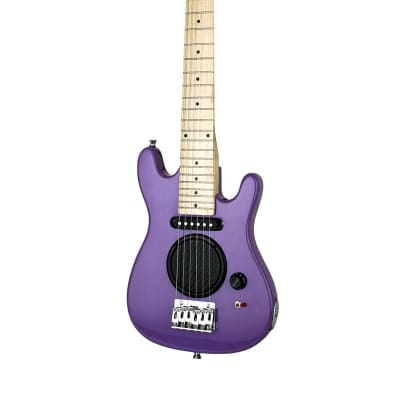 De Rosa GE30-AST-PL Built-In-Amp Kids Electric Guitar w/Gig Bag, Guitar Cable, Strings, Pick, Strap & 9V Battery image 2