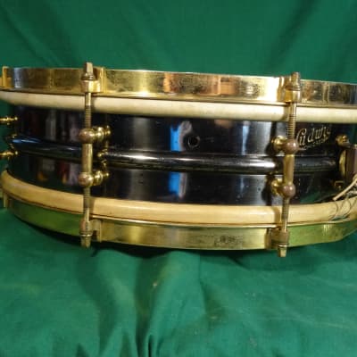 Ludwig Inspiration Snare Drum c.1918-26 Black Nickel/Gold image 9