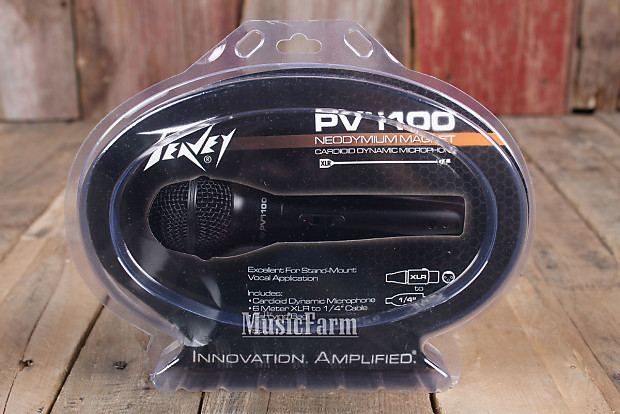 Peavey PVi 100 Dynamic Cardioid Mic w/ Clip, XLR Cable and Bag imagen 1
