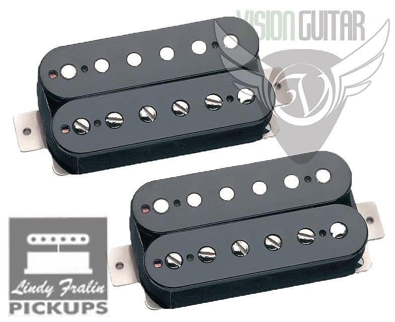 Lindy Fralin Pure P.A.F. Humbucker Pickup Gibson Set Black Bobbins