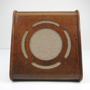 Vintage RCA 1950s Speaker Cabinet with 12" Utah Co Ax G12J3 Brown Birch Finish Original Grill Cloth image 4