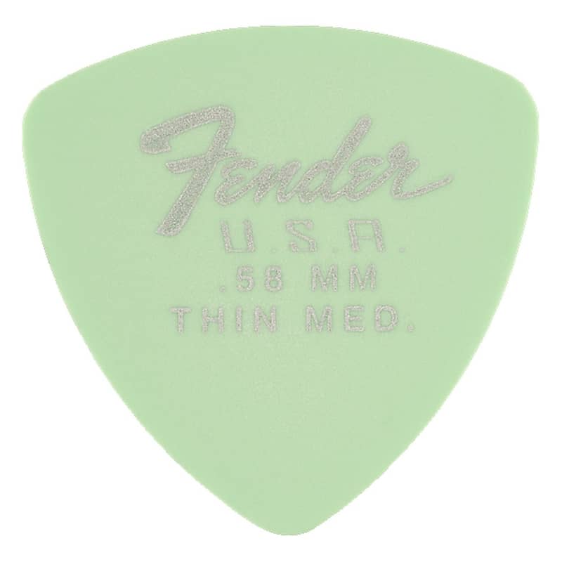 Fender Dura-Tone Delrin 346 Picks - Thin Medium (12) image 1