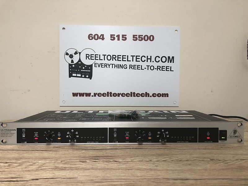 Behringer Ultragain MIC 2000 2 channel microphone | Reverb