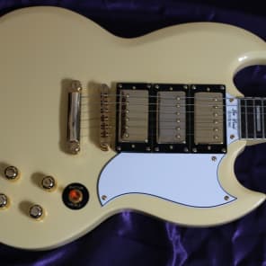 Epiphone G-400 1961 Les Paul SG Custom 2004 Vintage White | Reverb