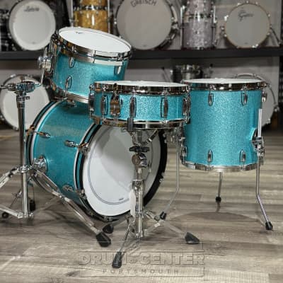 Gretsch Brooklyn 4pc Drum Set Turquoise Sparkle image 3