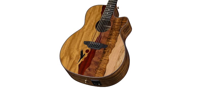 Luna Vista Eagle 12 String Tropical Wood Acoustic Electric w