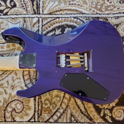 ESP Custom M-II Deluxe  1995 Flame Purple w/ HSC image 13