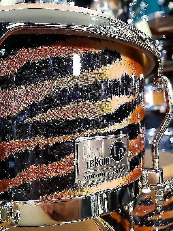 LP Latin Percussion Raul Rekow Signature Tiger Print Bongo