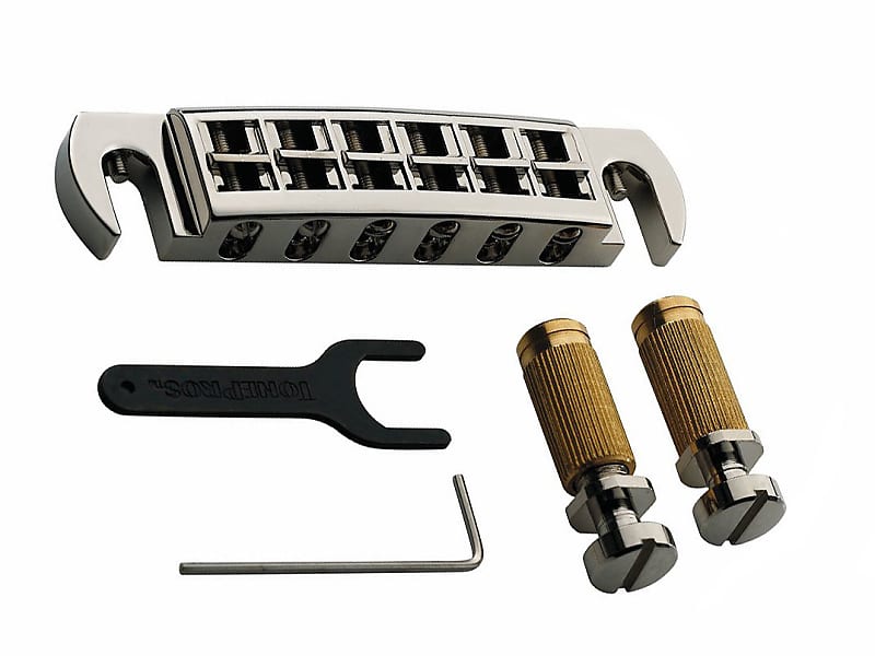 TonePros Nickel AVT2G Locking Wraparound Bridge for Gibson® Guitar