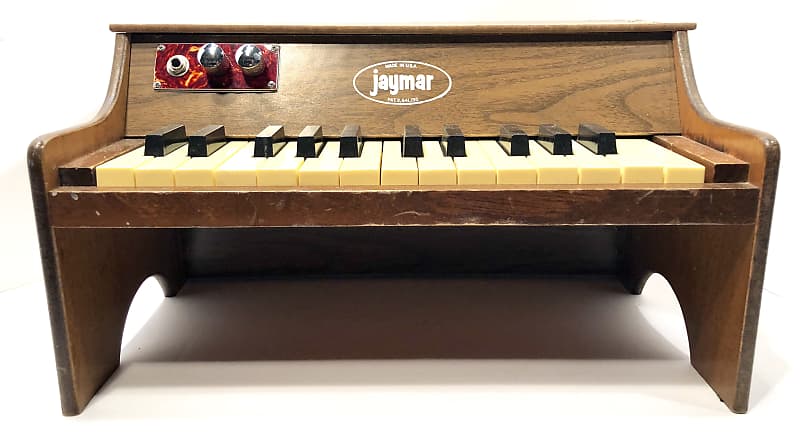 Vintage Jaymar circuitbent modified toy piano schoenhut The Classic 1970s Brown image 1