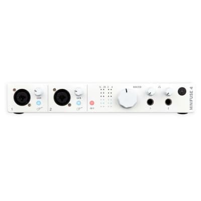 Arturia MINIFUSE-4-WHITE White Audio & MIDI Audio Recording Interface with Cables image 2