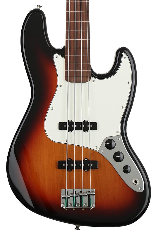 Fender Player Fretless Jazz Bass - 3-Tone Sunburst with Pau Ferro Fingerboard image 1