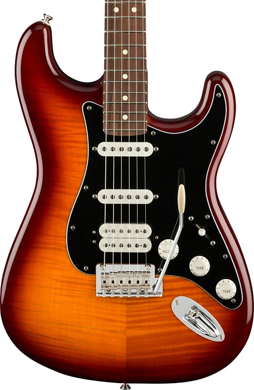 Fender Player Stratocaster HSS Plus Top Electric Guitar, Tobacco Sunburst image 1