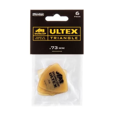 Dunlop 426P.73 Ultex Triangle Picks -- 6 Pack image 1