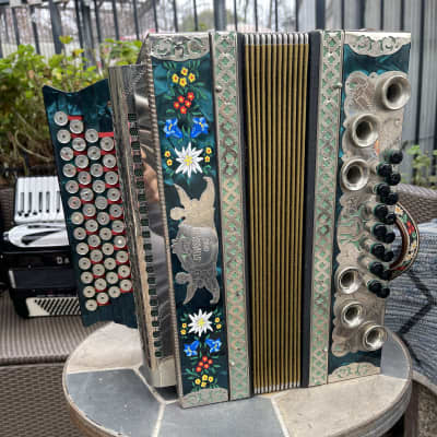 Strasser Alpenblumen G C F B Diatonic Accordion 46 15 Reverb