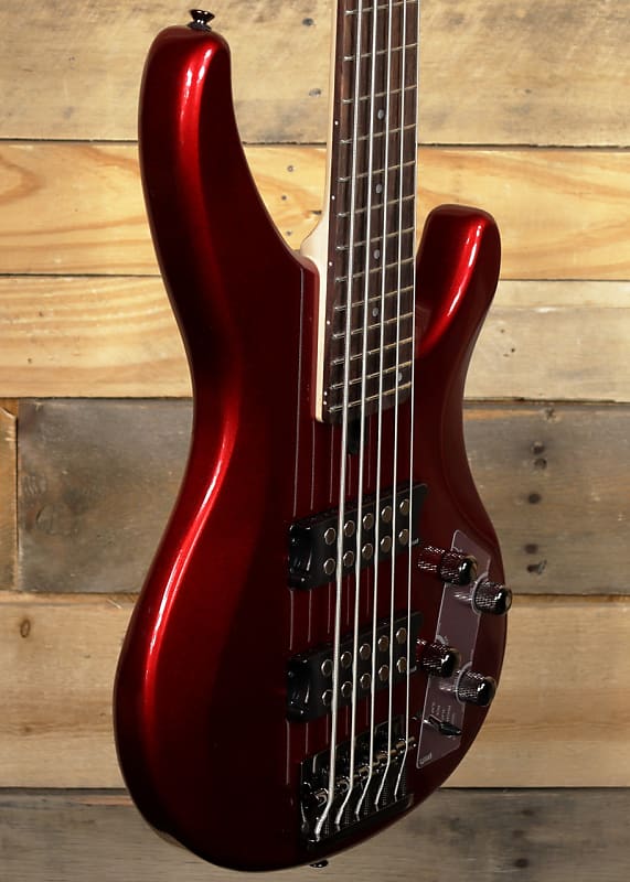 Yamaha TRBX305 5-String Bass Candy Apple Red image 1