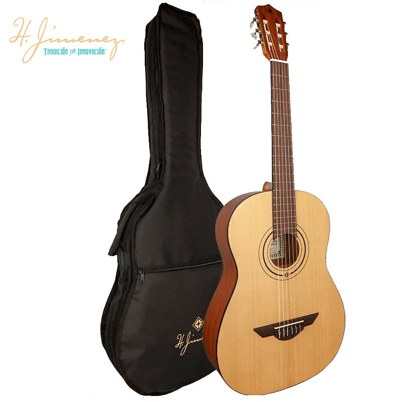 H. Jimenez Educativo LG100 Full Size Nylon String Classical Guitar w/ Gig Bag image 1
