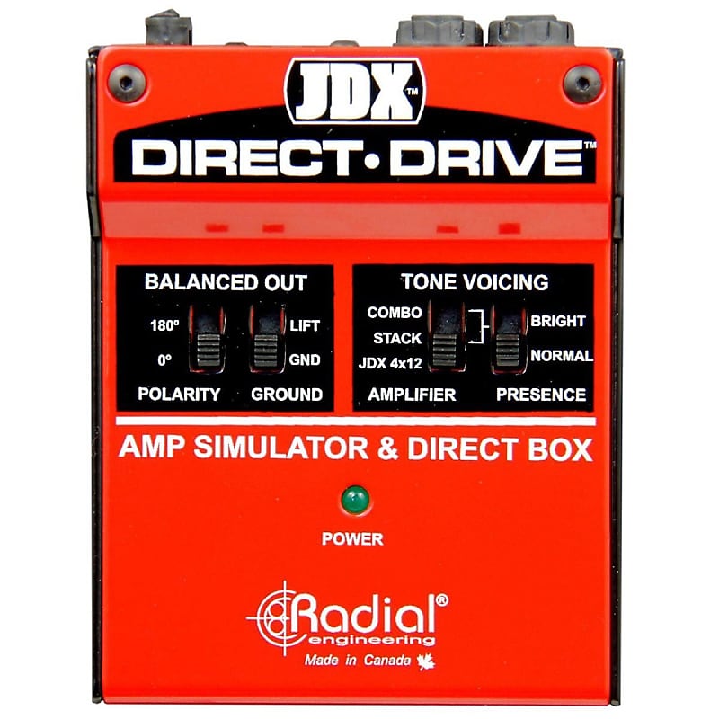 Radial Engineering JDX Direct-Drive Amp Simulator and DI Box Guitar Effects image 1