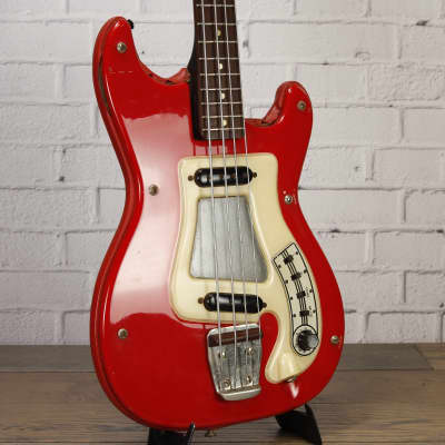 Hagstrom Kent Electric Bass 1964 Red #621462 image 3