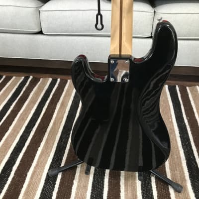 1973 Fender Precision Bass -  Black, Maple - Nice! imagen 7