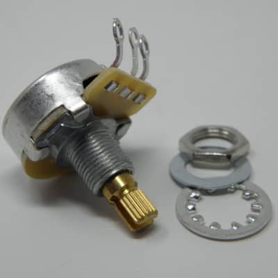 CTS 0085-000 250K Split Shaft Audio Taper Potentiometer Pot 24 Spline image 2