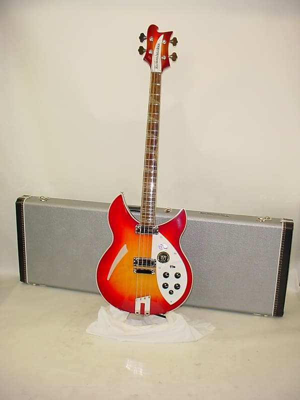Rickenbacker 4005XC 90th Anniversary 4-String Electric Bass Guitar - Amber Fireglo image 1