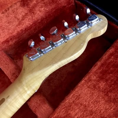 LEFTY! Vintage 1972 Fender USA Telecaster Custom Color Black Nitro Guitar Flamey Maple Neck Tele Relic Left HSC 7.2lb! image 11