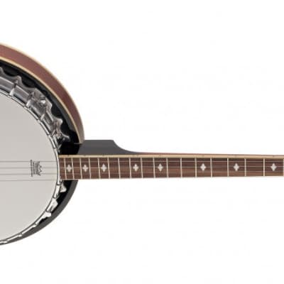 Stagg 4-string Bluegrass Banjo Deluxe w/ metal pot image 3