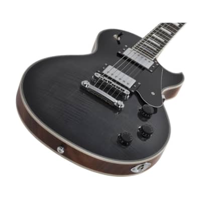 Schecter Solo-II Custom 6-String Electric Guitar (Trans Black Satin) image 2