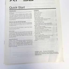 Roland XP-50 Owner Manual & Quick Start Guide image 2