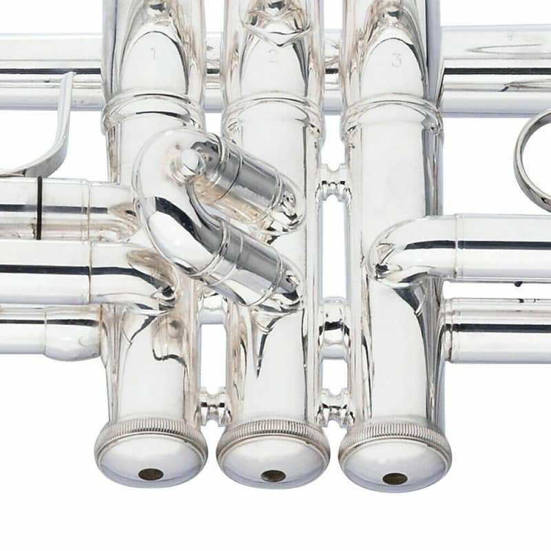 Levante　Bell　Trumpet　Bb　LV-TR6301　in　Plated　7C　Leadpipe　w/Soft　Gold　Silver　Brass　Case　Mouthpiece　Reverb