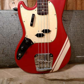 Fender Mustang Bass 1968 Red Lefty image 10