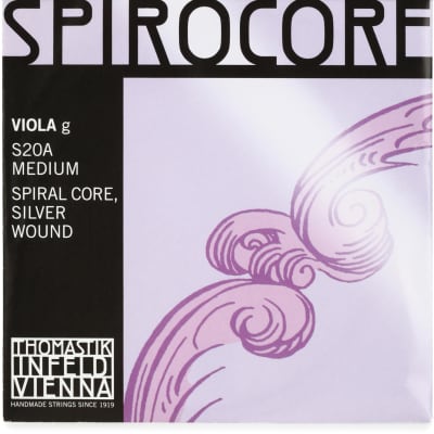 Thomastik-Infeld S20A Spirocore Viola G String - 4/4 SIze Silver Wound image 1