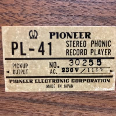 Pioneer PL-41 1968-74 Walnut image 12